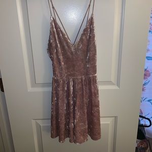 Forever 21 - Pink Velvet Romper - Size M